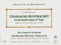 2013 Niellon Chassagne Montrachet Clos St Jean